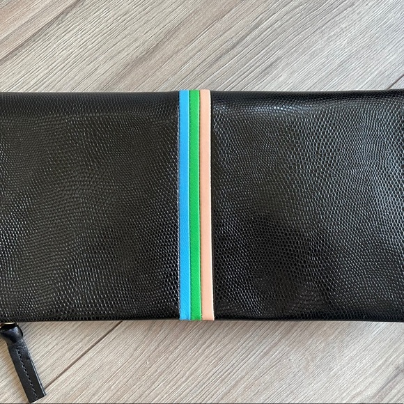 Clare V. Foldover Leather Clutch - Picture 7 of 9